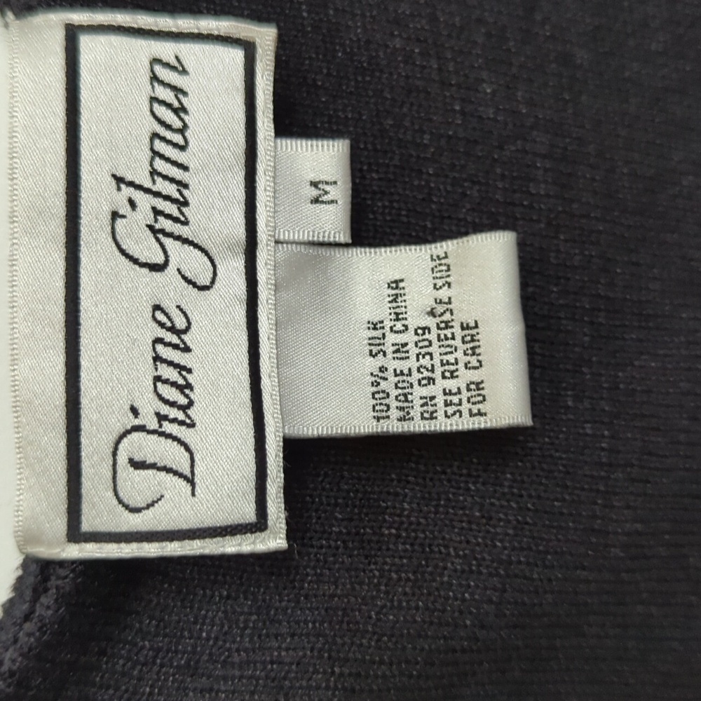 Black Silk Shell Medium Sweater - image 2